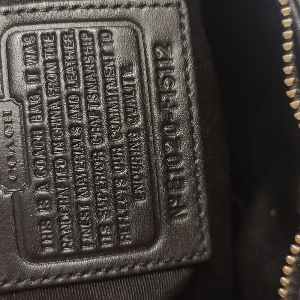 Coach Signature Black and Tan/Gray Tote - Picture 3 of 8